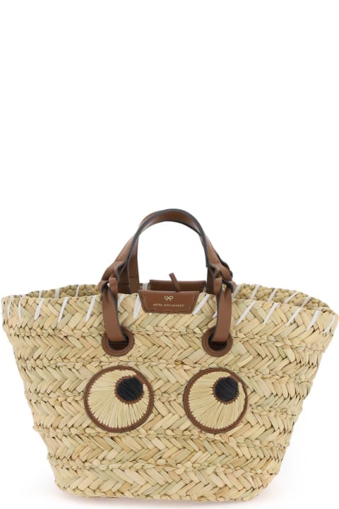 ウィメンズ新着アイテム Anya Hindmarch Paper Eyes Basket Handbag