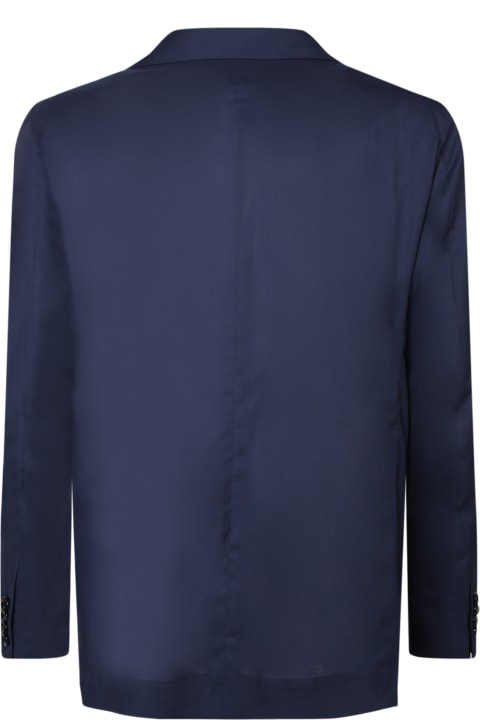 Tagliatore Coats & Jackets for Men Tagliatore Single-breasted Light Blue Jacket