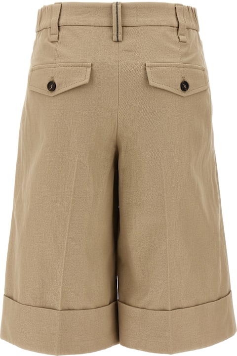 Brunello Cucinelli Pants & Shorts for Women Brunello Cucinelli Turn-up Bermuda Shorts