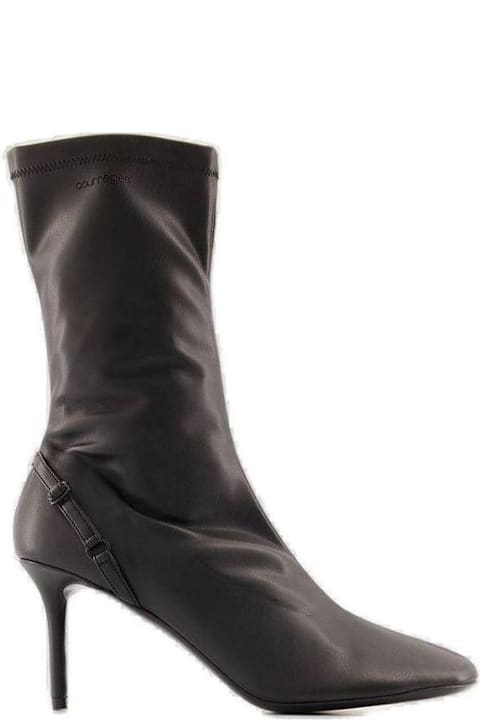 أحذية برقبة لـ السيدات Courrèges Oblique Zipped Boots