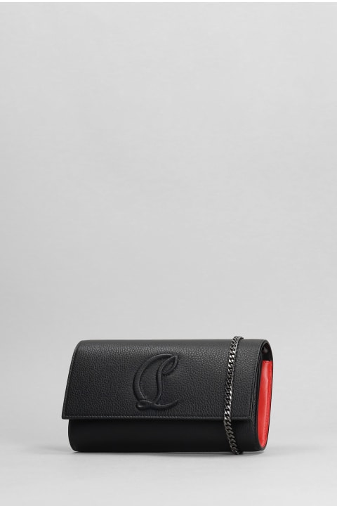 ウィメンズ Christian Louboutinのアクセサリー Christian Louboutin By My Side Chain Wallet In Grained Leather