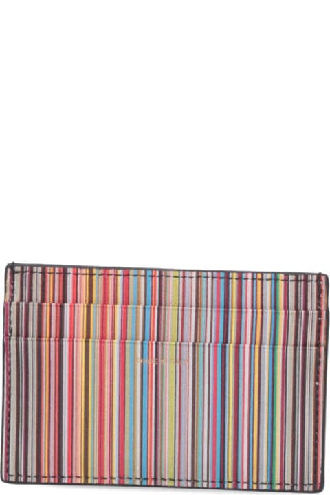 PS by Paul Smith Wallets for Men PS by Paul Smith 'signature Stripe' Card Holder Wallet