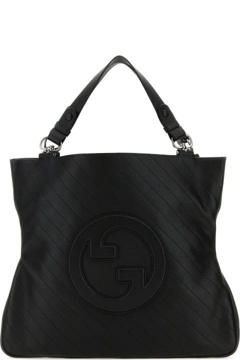 Gucci Bags for Women Gucci Black Leather Medium Blondie Shopping Bag