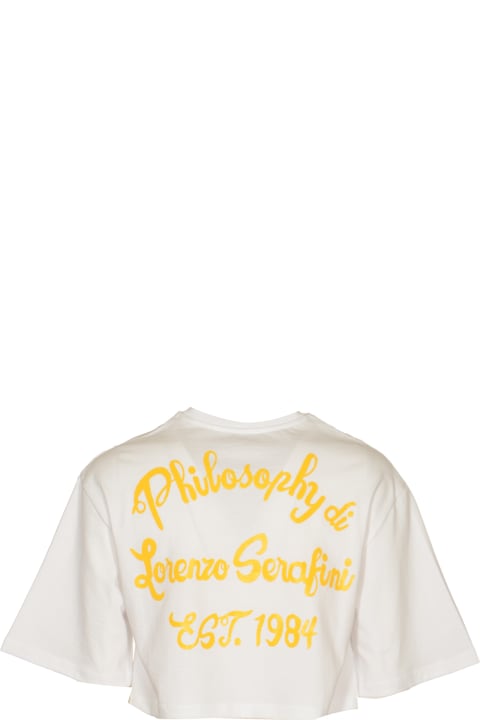 Philosophy di Lorenzo Serafini Topwear for Women Philosophy di Lorenzo Serafini Logo Print Cropped T-shirt