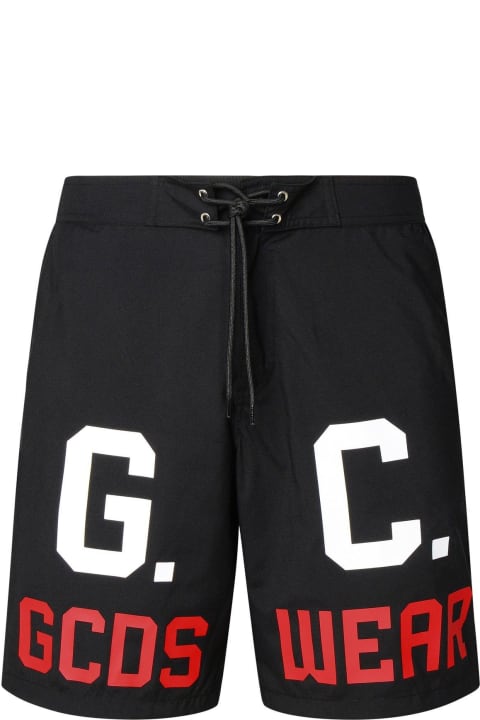 Pants for Men GCDS Logo-printed Swim Shorts