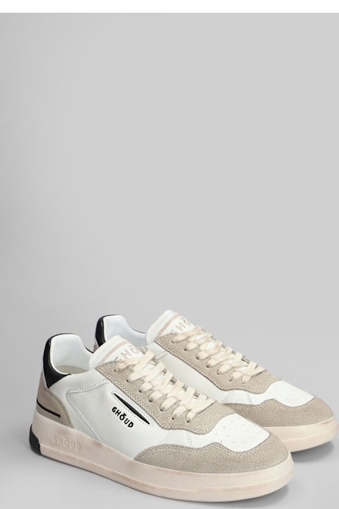 GHOUD Sneakers for Men GHOUD Tweener Sneakers In White Suede And Leather