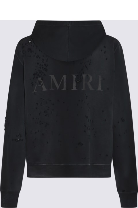 Sweaters for Men AMIRI Black Cotton Sweatshirt