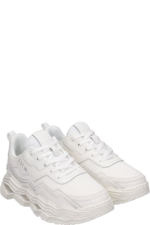 Wave Sneakers In White Polyester
