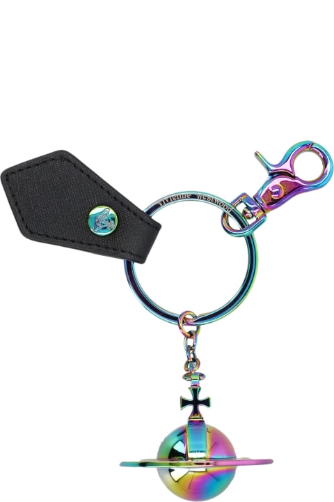 Keyrings for Women Vivienne Westwood 3d Orb Iridescent Keyring