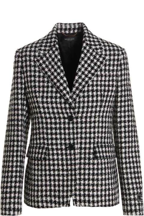 Versace Clothing for Women Versace Tweed Wool Blazer Jacket