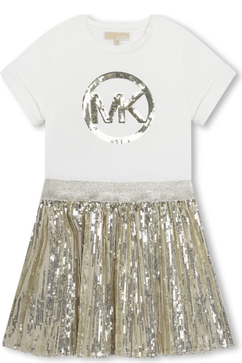 Michael Kors Dresses for Girls Michael Kors Abito Corto Con Paillettes