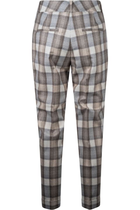 Peserico Pants & Shorts for Women Peserico Checked Trousers