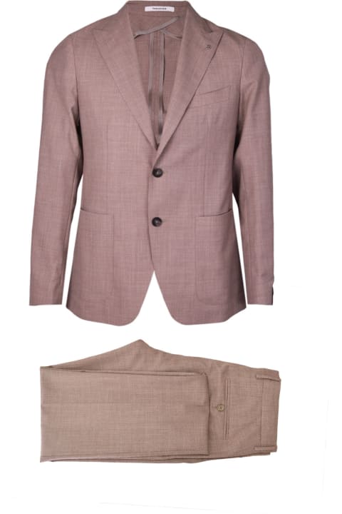Tagliatore Suits for Men Tagliatore "montecarlo" Beige Suit