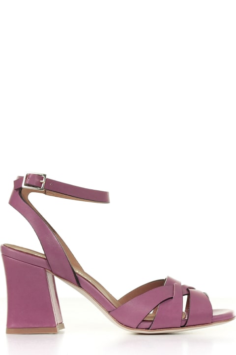 Leather Sandal With Ankle Strap