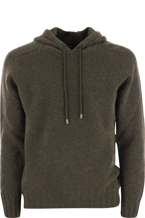 Tagliatore Fleeces & Tracksuits for Men Tagliatore Wool Pullover With Hood