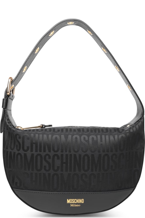 Moschino Totes for Women Moschino Black Cotton Blend Bag