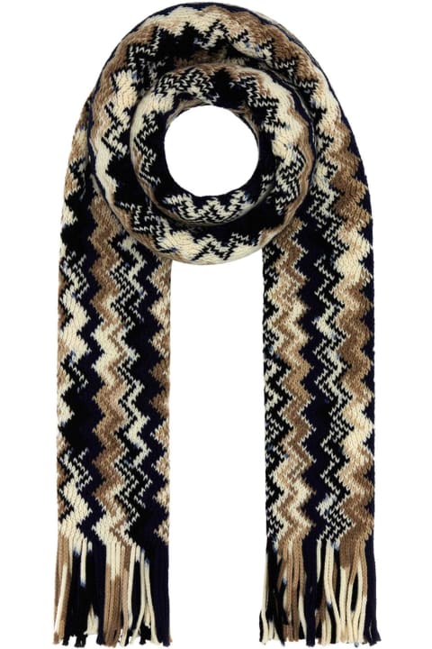 Fashion for Women Missoni Embroidered Wool Scarf
