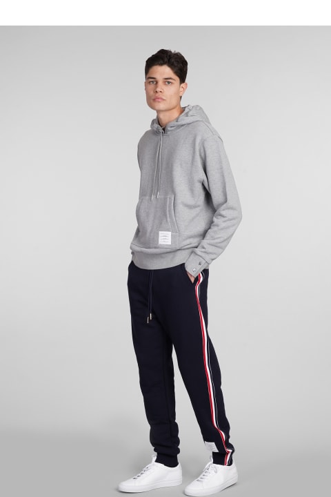 Fleeces & Tracksuits for Men Thom Browne Pants In Blue Cotton