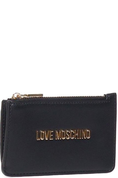 ウィメンズ新着アイテム Love Moschino Logo Lettering Zipped Wallet