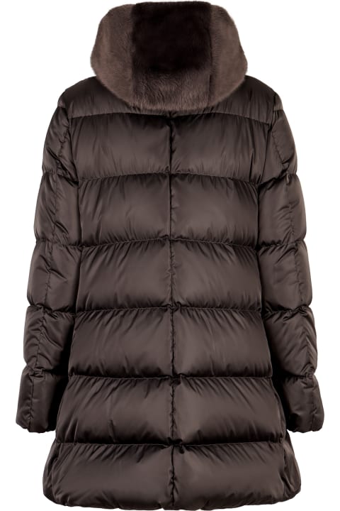 Fashion for Women Herno Hooded Techno Fabric Down Jacket