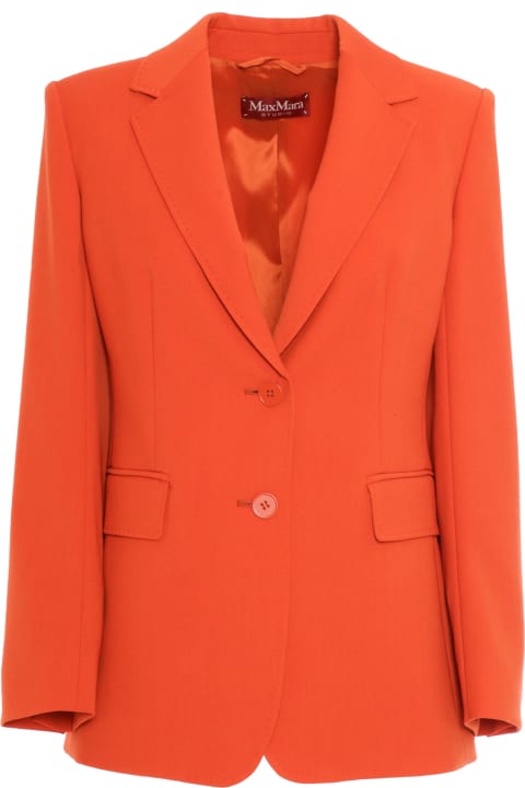 Max Mara Studio Coats & Jackets for Women Max Mara Studio Magma Orange Jacket