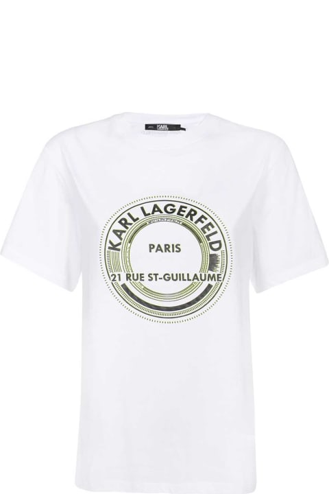 Fashion for Women Karl Lagerfeld Printed Cotton T-shirt