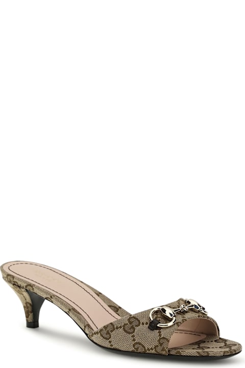 Gucci Slider Sandals With Buckle