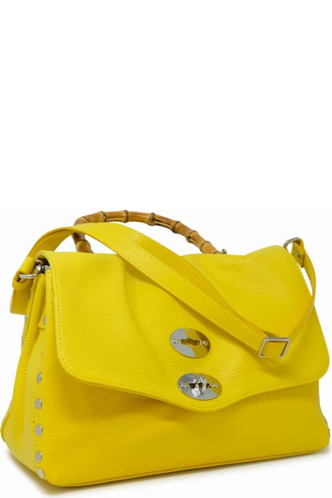 Fashion for Women Zanellato Zanellato 068010-0950000-z1025 Yellow Postina Daily S Bamboo Leather Handbag