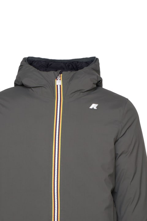 K-Way لـ Men K-Way Water-repellent Waterproof Fabric Jacket