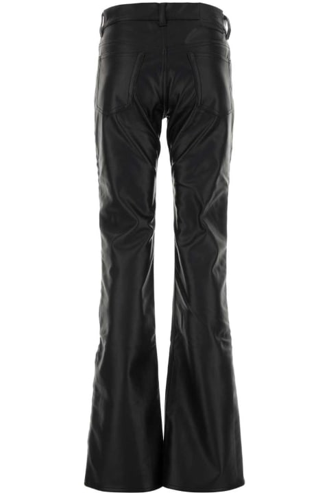 Y/Project Pants & Shorts for Women Y/Project Black Synthetic Leather Pant