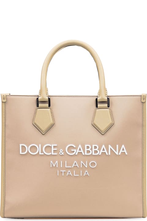 Totes for Men Dolce & Gabbana Shopping Bag With Logo
