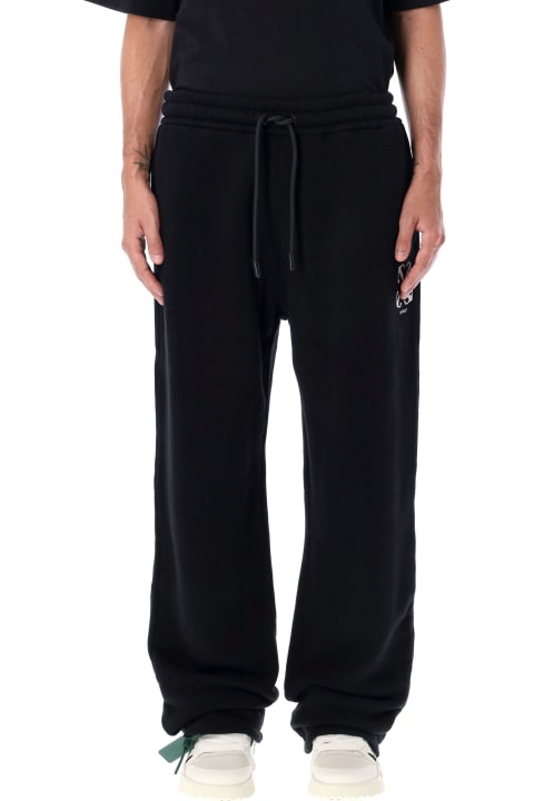 Off-White Belted Wide-leg Trousers In Beige Cotton Man | italist