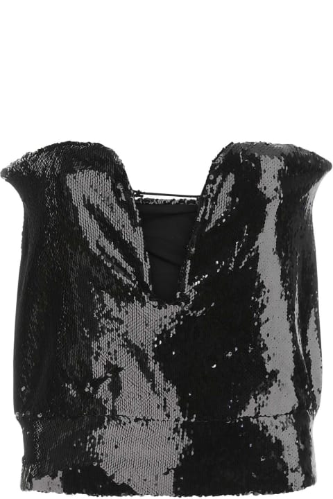 Clothing for Women Isabel Marant Black Sequins Mandy Top