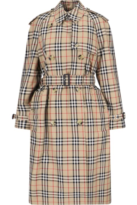 Fashion for Women Burberry Check Trench Coat