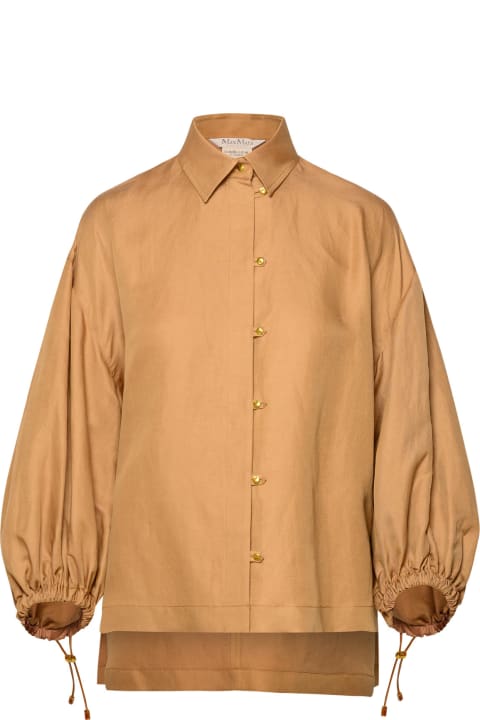 Clothing Sale for Women Max Mara 'rodeo' Clay Silk Blend Shirt