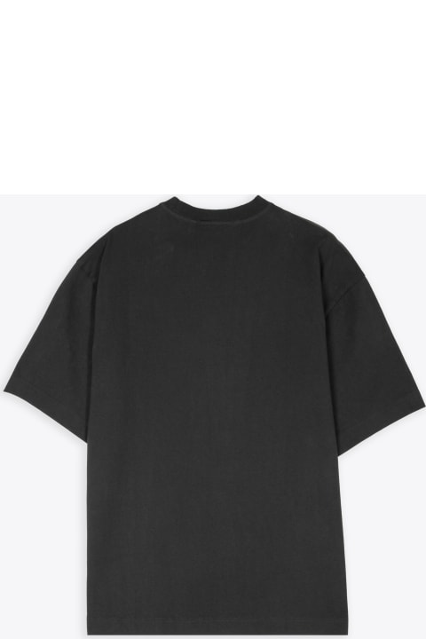 Axel Arigato for Men Axel Arigato Sketch T-shirt Faded black t-shirt with italic logo print - Essential T-shirt