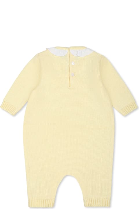 خصم على رُضع أولاد Little Bear Yellow Babygrow For Babykids With Polka Dots