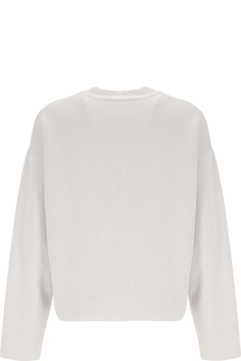 Sweaters for Men Ami Alexandre Mattiussi Paris De Coeur Logo Embroidered Knitted Jumper