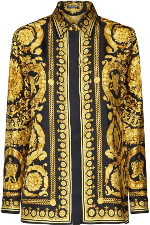 ウィメンズ Versaceのウェア Versace Baroque Silk Shirt