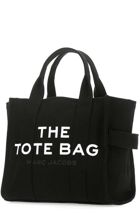 Marc Jacobs Totes for Women Marc Jacobs Black Canvas Mini The Tote Bag Handbag