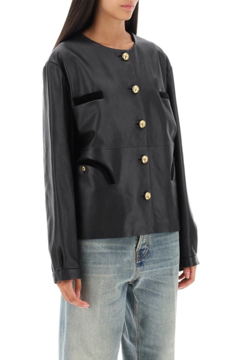 Blazé Milano Coats & Jackets for Women Blazé Milano Vegas Baby Gliss Leather Jacket