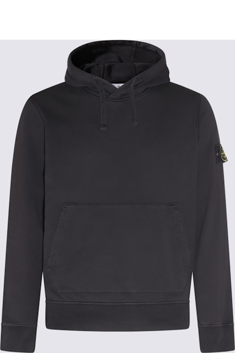 インテリア Stone Island Black Cotton Sweatshirt