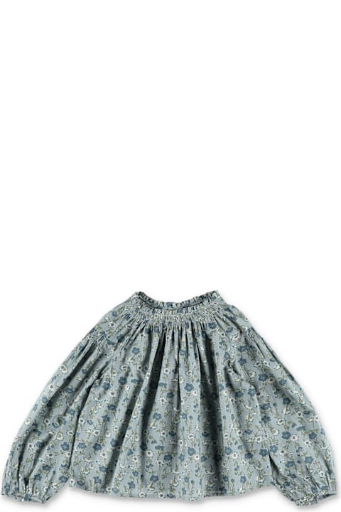 أدوات منزلية Bonpoint Bonpoint Blandine Floral Blouse In Liberty Cotton