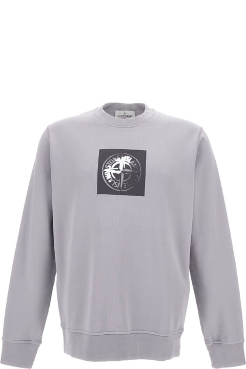 Fleeces & Tracksuits for Men Stone Island Crewneck Sweatshirt With Logo Print