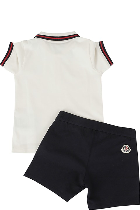 Moncler for Baby Boys Moncler 2 Pz Tshirt E Shorts
