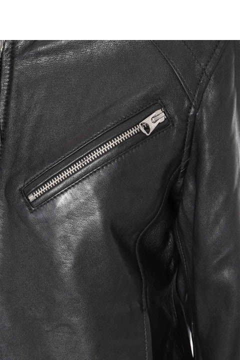 ウィメンズ Schott NYCのコート＆ジャケット Schott NYC Black Leather Jacket