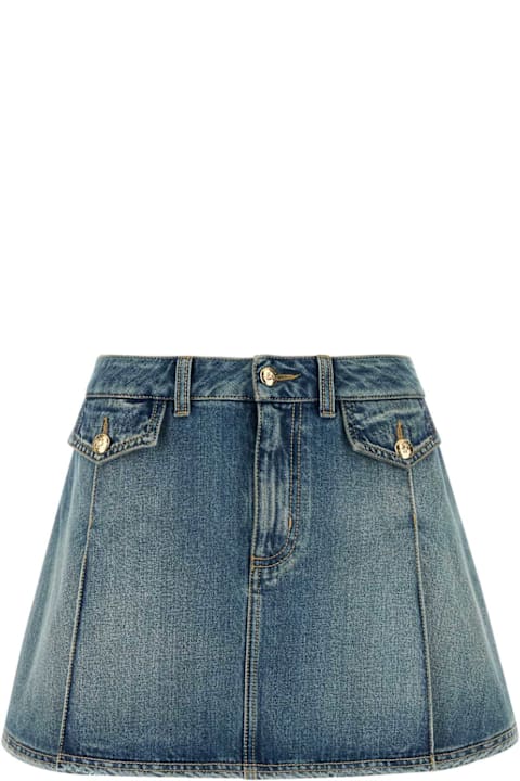 Alexander McQueen Clothing for Women Alexander McQueen Denim Mini Skirt