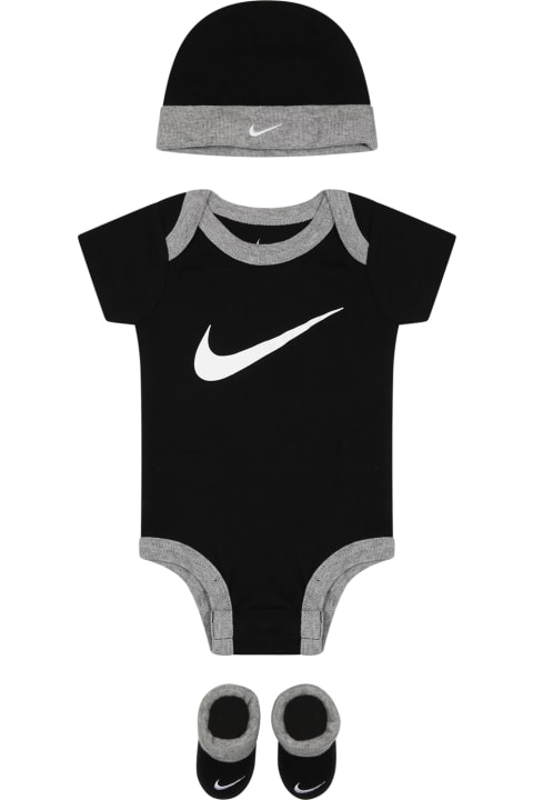 Homeware Nike Black Set For Bay Kids With Swoosh