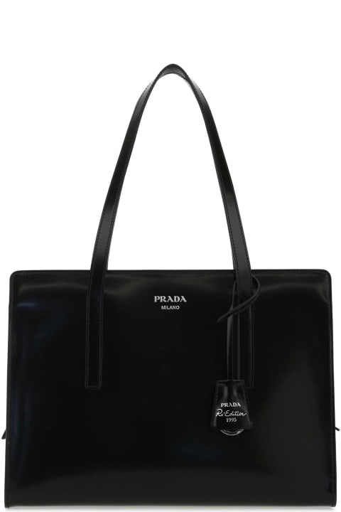 Fashion for Women Prada Black Leather Re-edition 1995 Shoulder Bag
