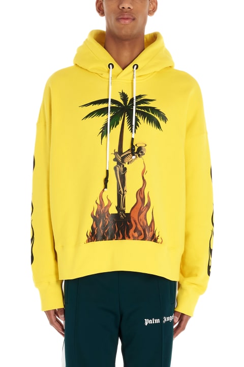 Palm Angels 'burning Skeleton' Hoodie | italist